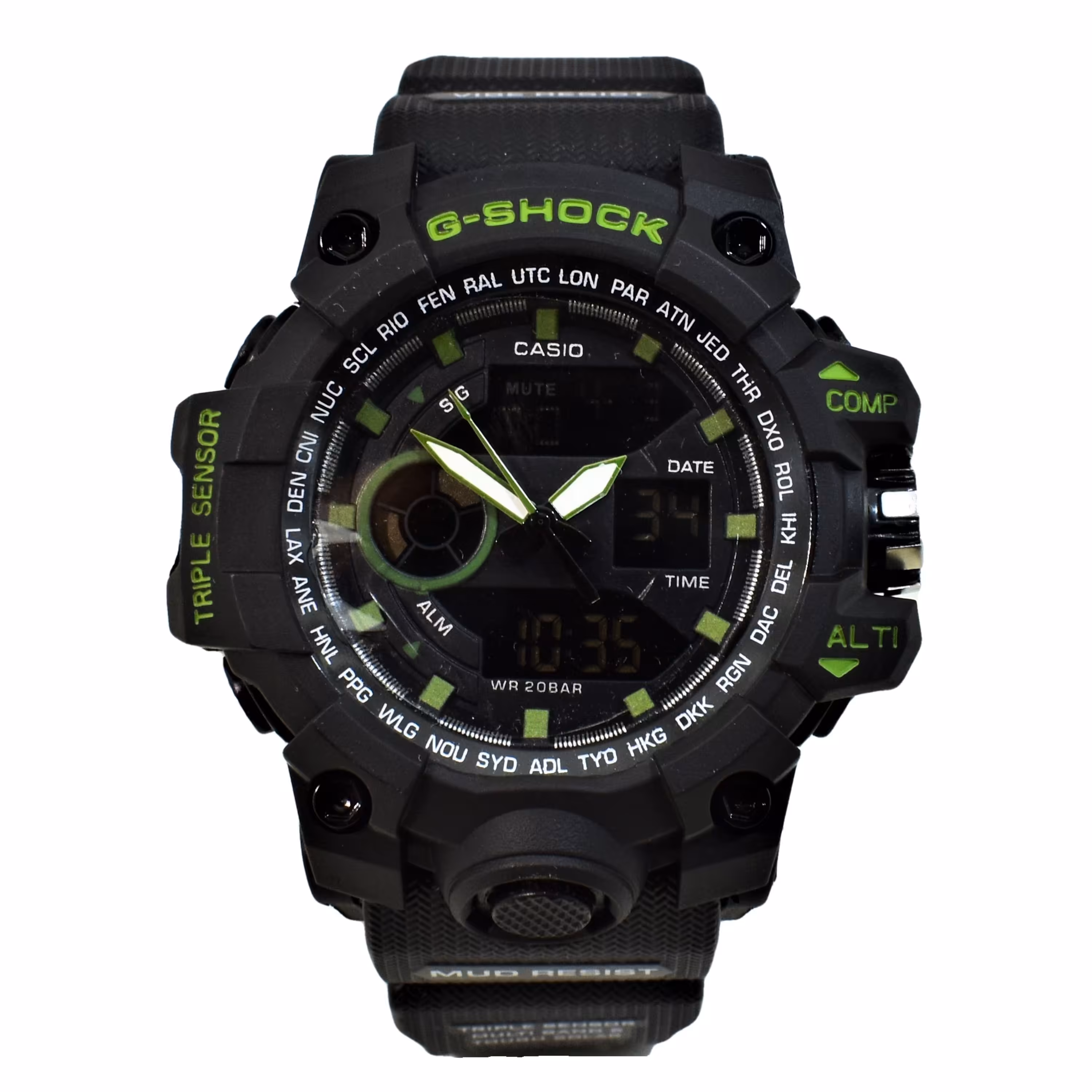 CASIO G- SHOCK 5478 جدید دوزمانه کاسیو جی شاک آنتی مغناطیس صفحه رنگی