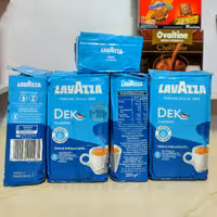 قهوه لاوازا مدل دک آبی بدون کافئین ارسال سراسر کشور 250 گرمی