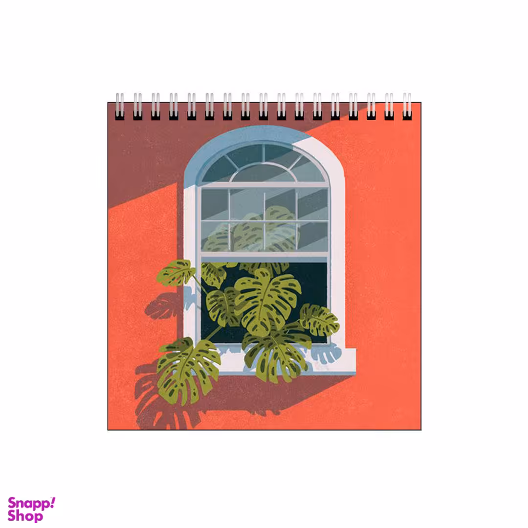 دفتر طراحی بامبیلیپ طرح پنجره و گیاه برگ انجیری کد 3621667