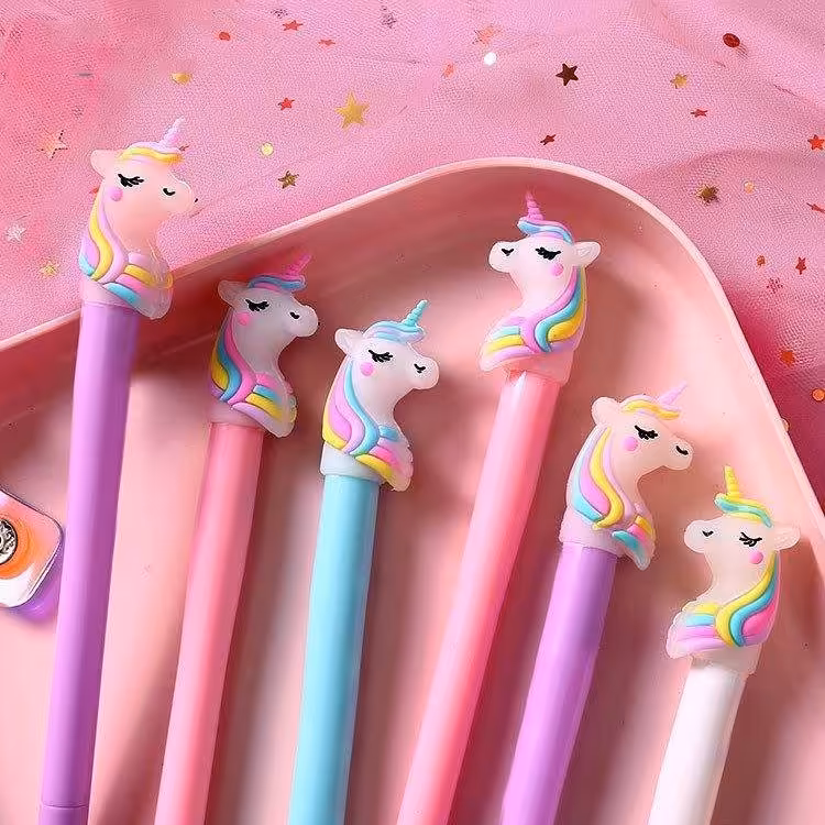 روان نویس فانتزی طرح یونیکورن بسته 6 عددی