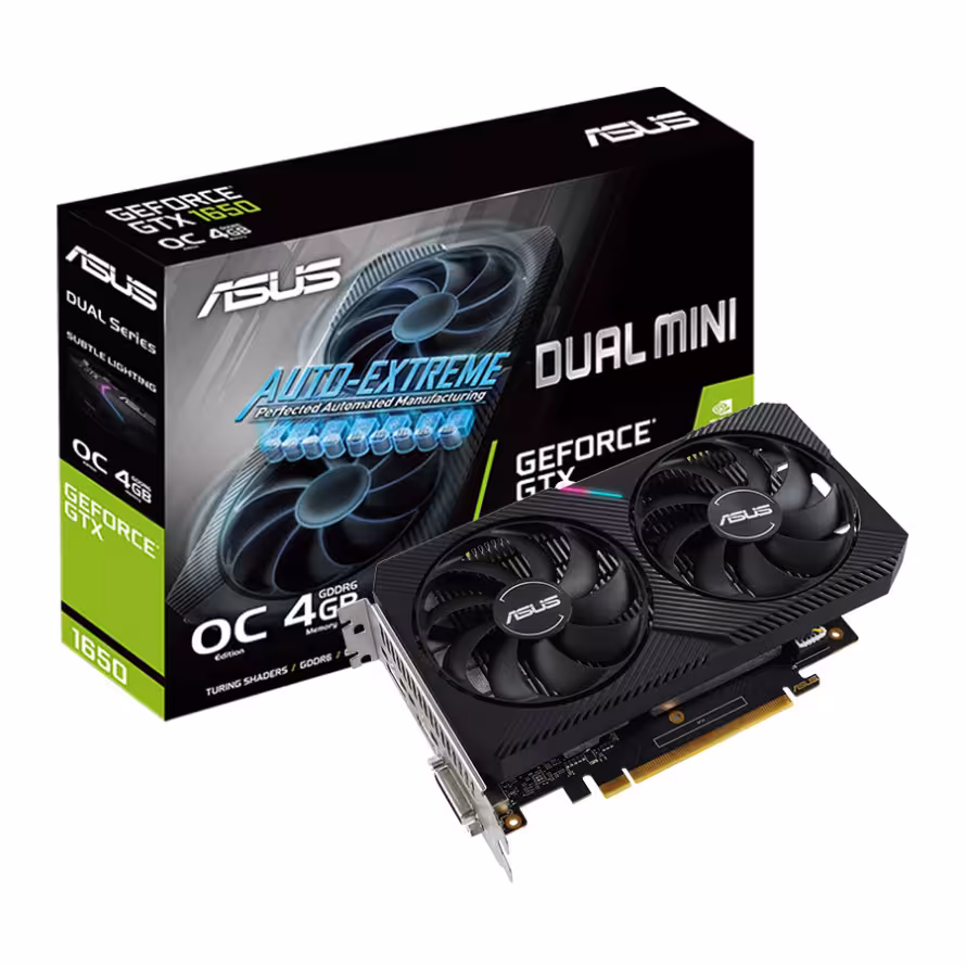 کارت گرافیک ایسوس Dual GeForce GTX 1650 MINI OC edition 4GB