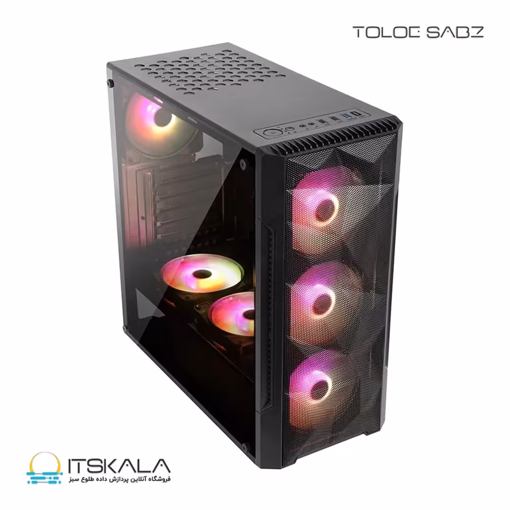 قیمت و خرید کیس کامپیوتر مستر تک Master Tech HUNTER GLASS | ITSKALA