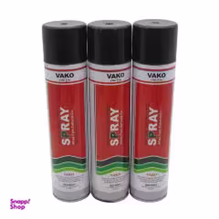 اسپری رنگ مشکی مات واکو مدل 300ML بسته 3 عددی