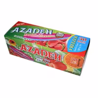کیسه زیپ دار آزاده مدل دوزیپ سایز 14-18 بسته 50عددی