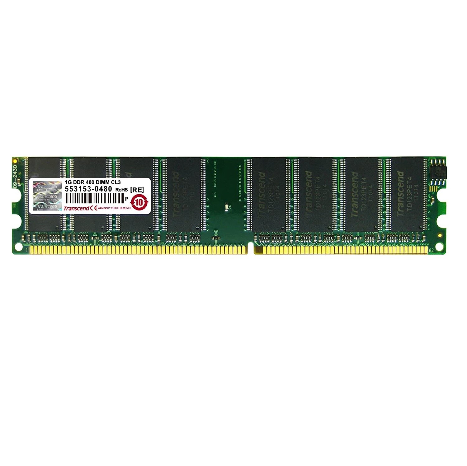رم کامپیوتر ddr400 ترنسند ظرفیت 1 گیگابایت 