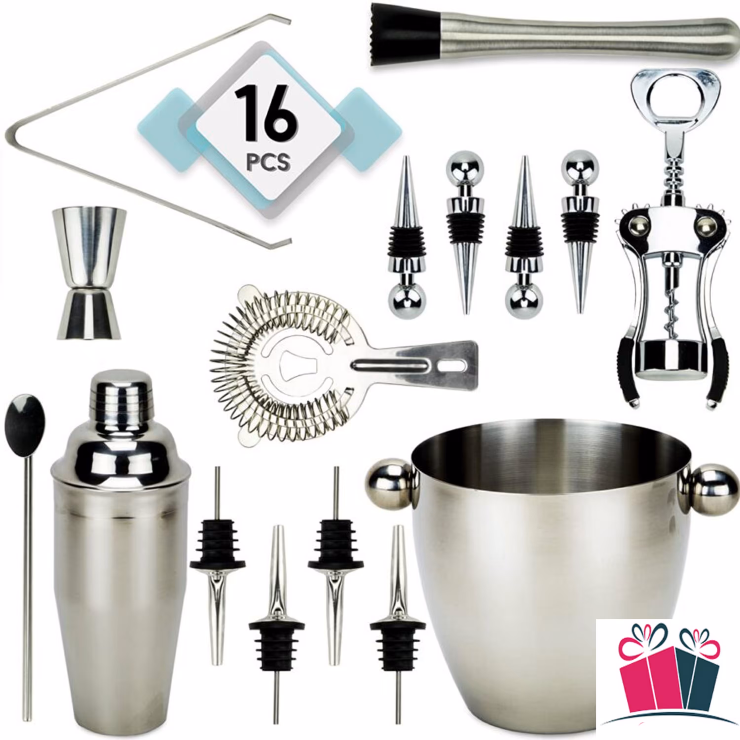 ست شیکر 16 تکه استیل 