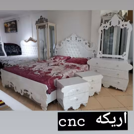 تخت خواب دونفره همراه با لوزام کد 409