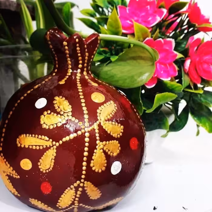 انار سرامیکی طرح دار