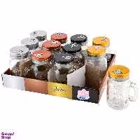 ست ادویه پاش نیلوفر مدل اسپایسر مجموعه 12 عددی کد 617