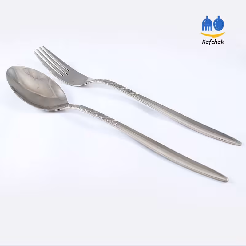 قاشق و چنگال Kaban - مدل 33 - استیل براق