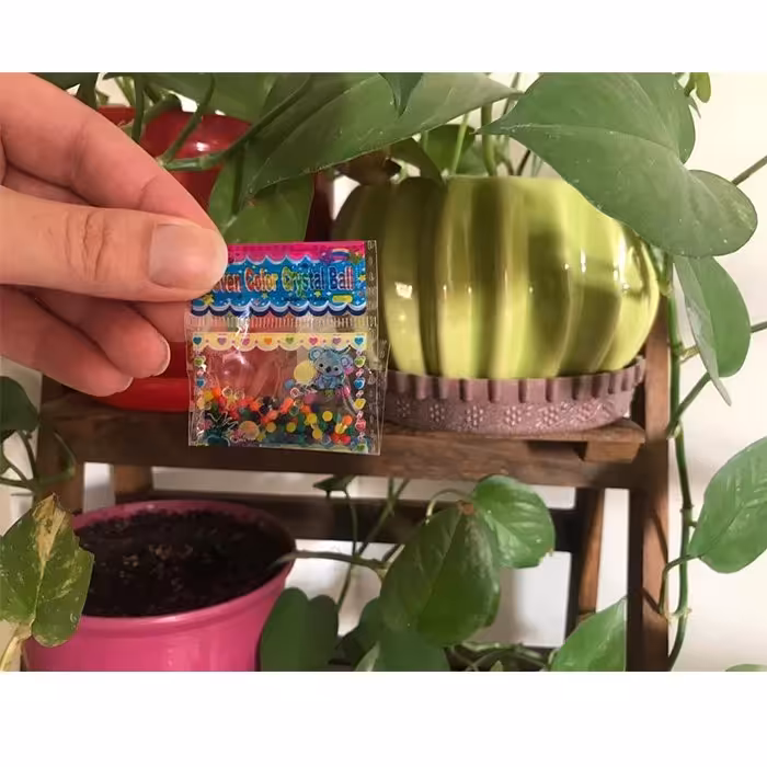 خاک ژله ای رنگی مدل Seven Color،مناسب برای سبزه،گلها،گلدان آکواریوم،تنگ آب و....