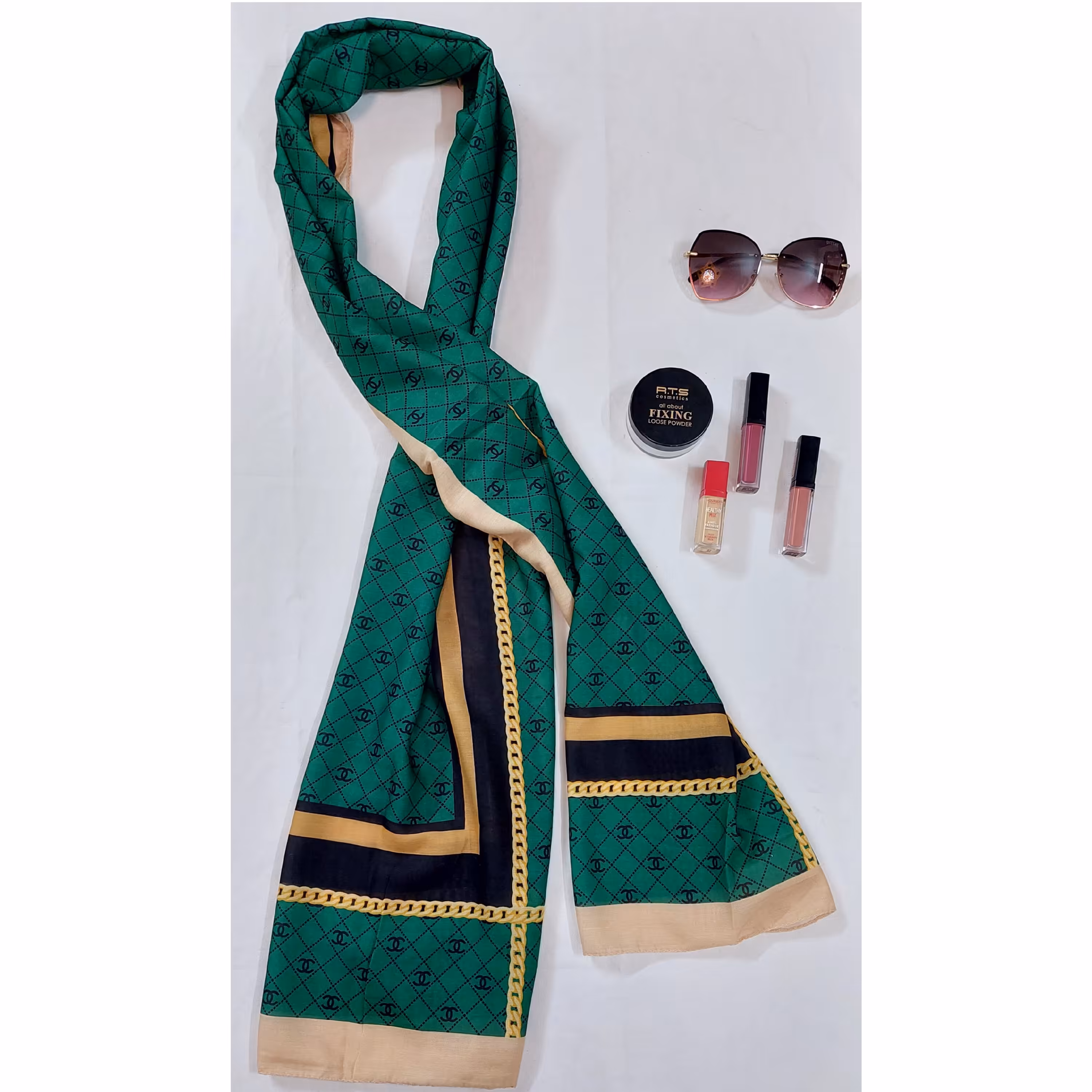 شال نخی چاپی قواره 2 متری سبک و راحت