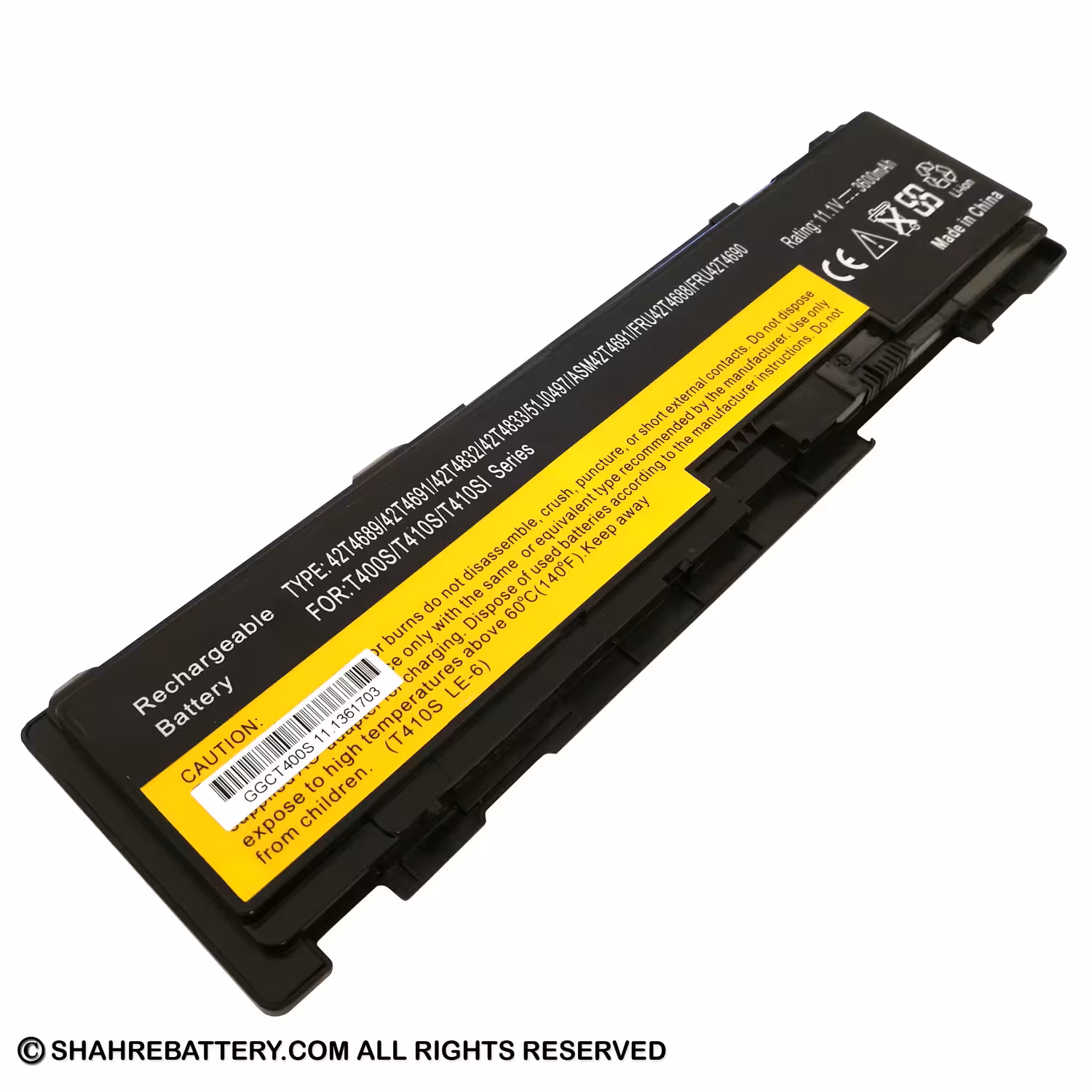 باتری لپ تاپ لنوو Lenovo ThinkPad T400s 42T4689