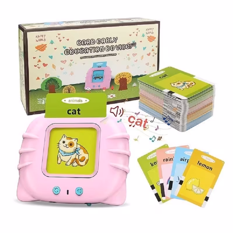 آموزش زبان انگلیسی و فارسی مدل فلش کارت سخنگو دستگاه کارت خوان سخنگو شارژی
