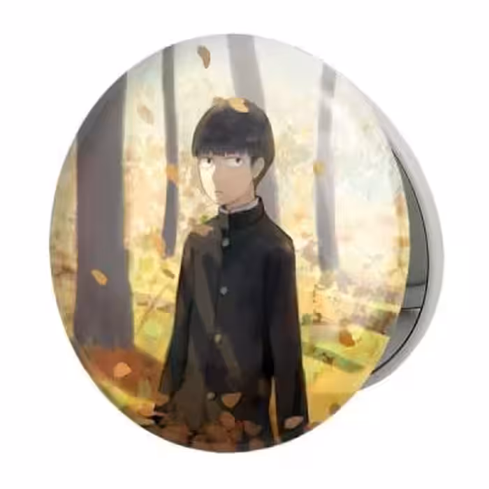آینه جیبی خندالو طرح شییکو انیمه موب سایکو Mob Psycho 100 مدل تاشو کد 24480