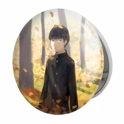 آینه جیبی خندالو طرح شییکو انیمه موب سایکو Mob Psycho 100 مدل تاشو کد 24480