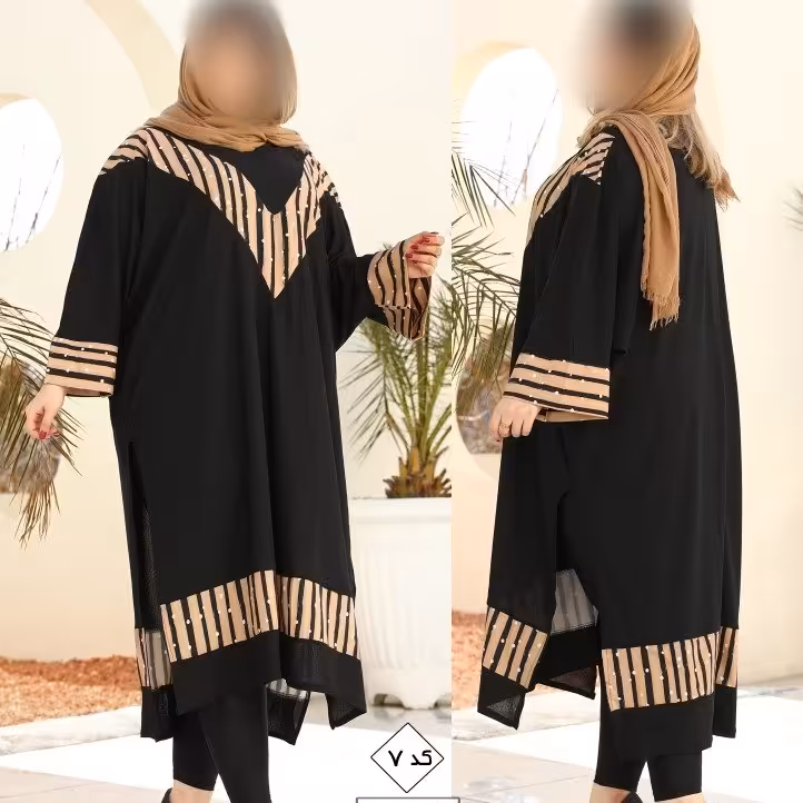 مانتو سایزبزرگ مدل تاجی