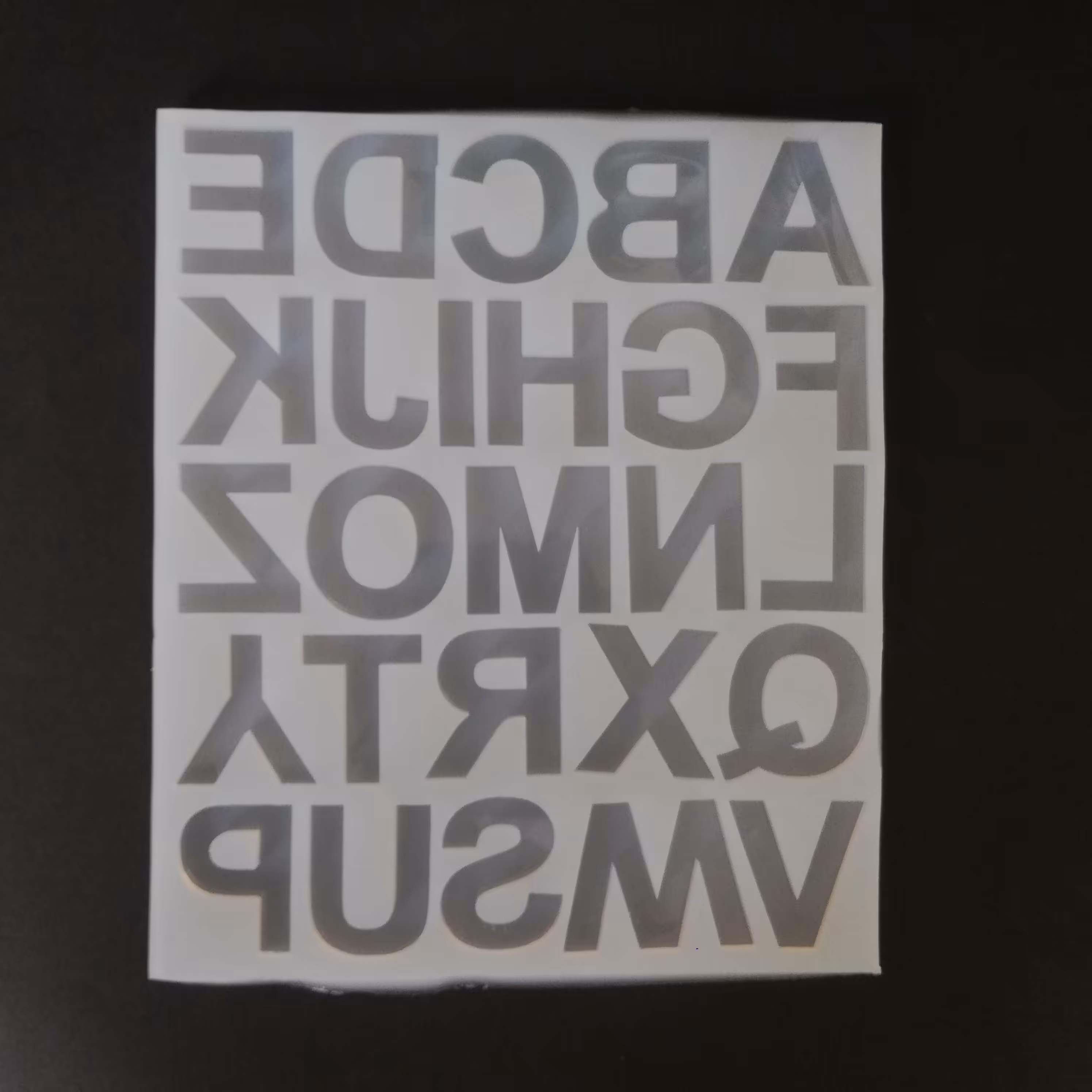 قالب حروف کامل انگلیسی سیلیکون طول حروف 4 سانتی متر