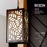 لوستر چوبی تک شعله بیکسون مدل 2105 با ارسال رایگان و کیفیت عالی