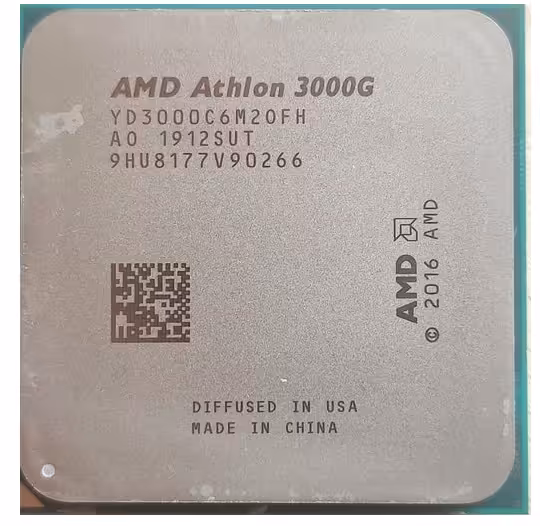 پردازنده تری ای ام دی مدل Athlon™ 3000G با فرکانس 3.5 گیگاهرتز