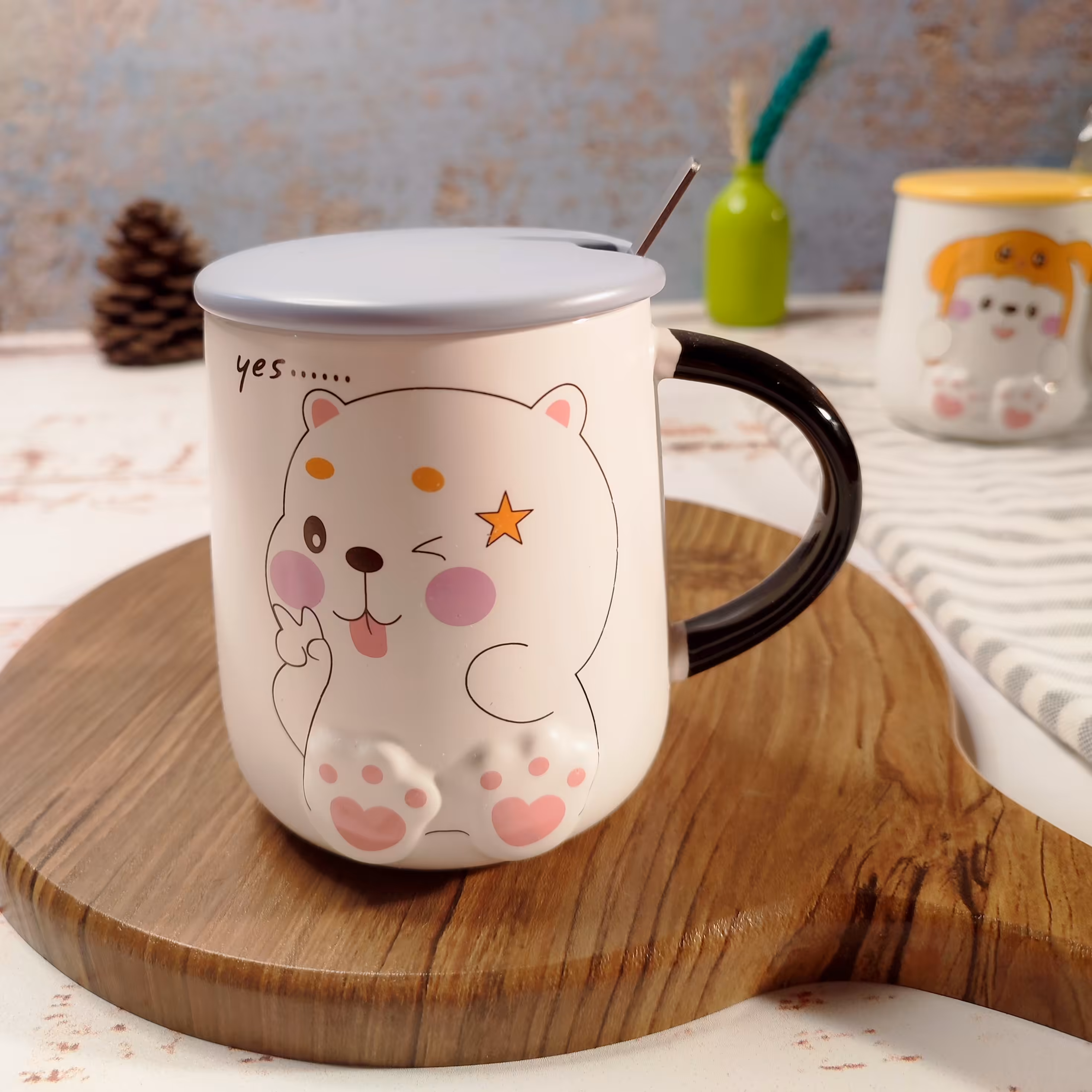 ماگ سرامیکی گربه ای برجسته