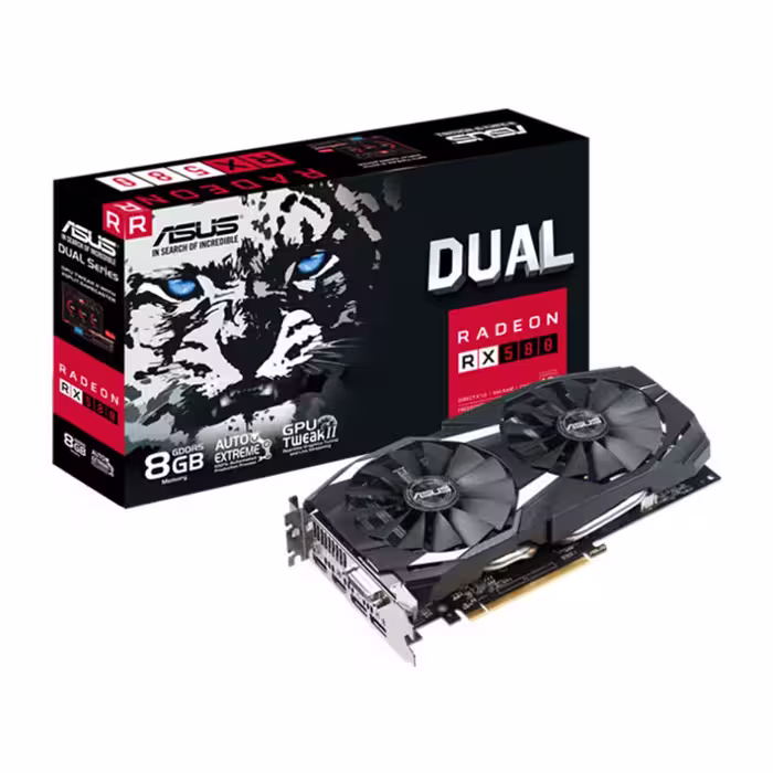 کارت گرافیک ایسوس DUAL RX580 8G BULK