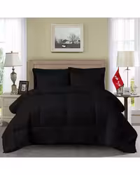 سرویس لحاف روتختی مینیمال دو نفره 7 تکه مشکی نوپه هوم Nopehome طرح مربعی کد 139