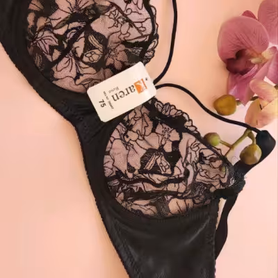 سوتین فنردار تور ثابت اروپاییکاپ Bرنگ:  مشکی️سایز: 75 80 85 90