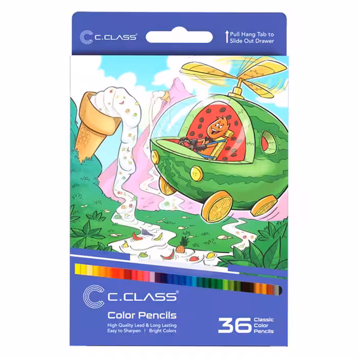 مداد رنگی 36 رنگ سی.کلاس کد 135130