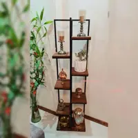 استند گلدان ایستاده رنگ کوره ای