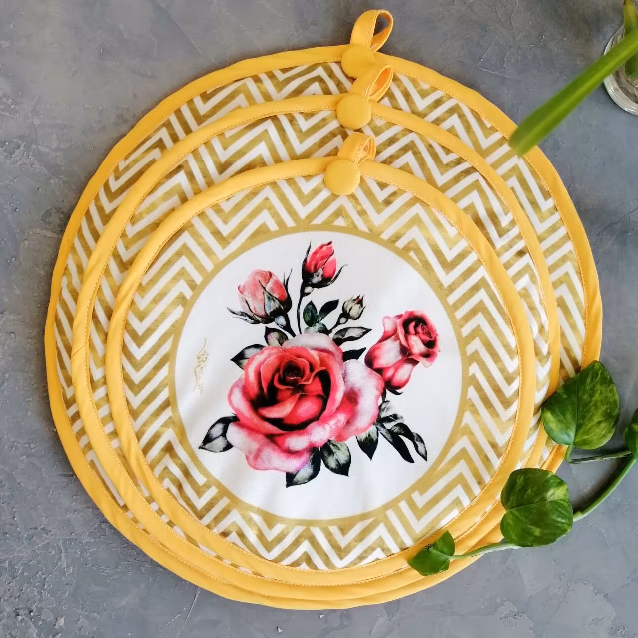 دمکنی مخمل نسوز مدل آذین طرح 3