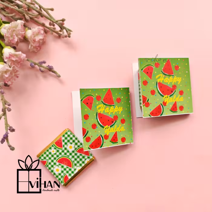 گیفت شکلات تکی کتابی طرح یلدا 5