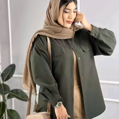 مانتو اسپرت زنانه کتان مدل ملینا