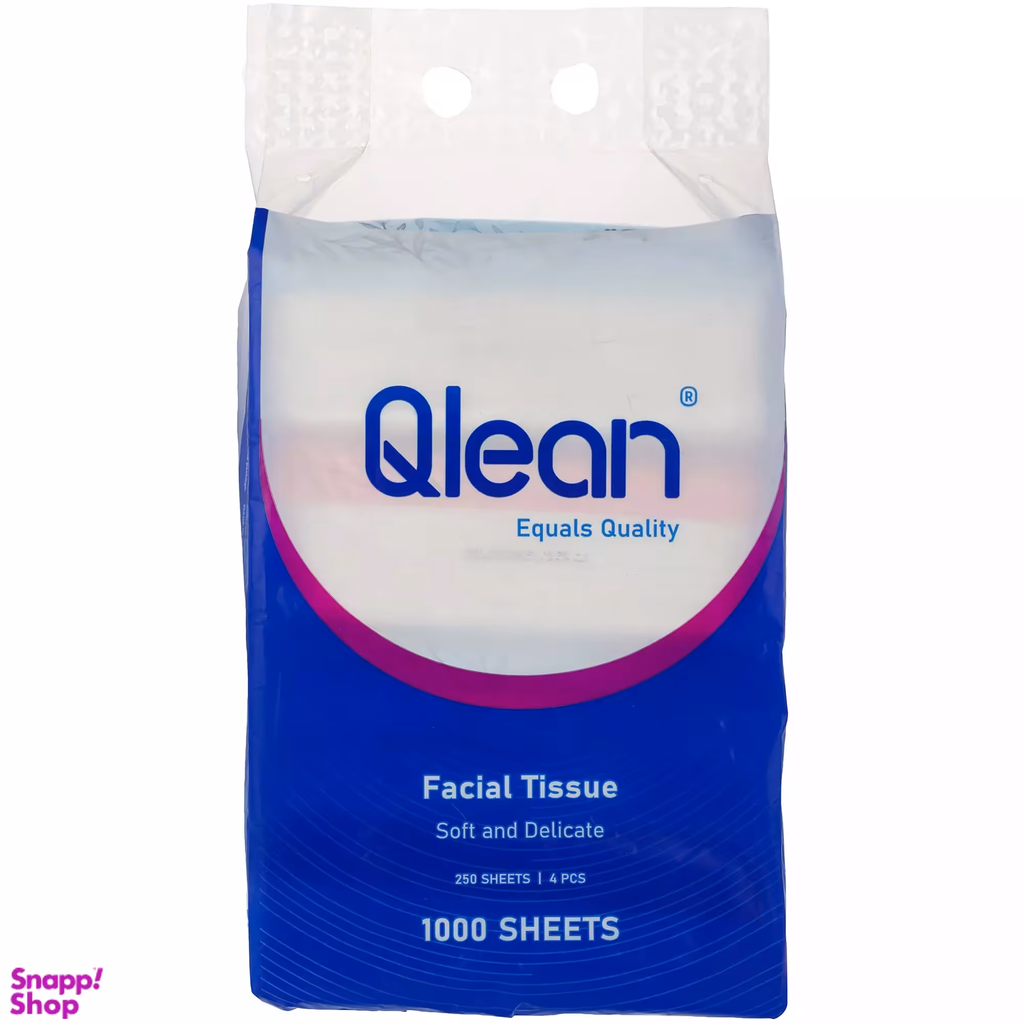 دستمال کاغذی ۲ لایه کیولین ۲۵۰ برگ بسته ۴ عددی