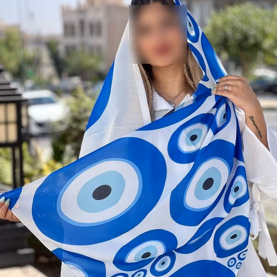 شال نخی چشم نظر