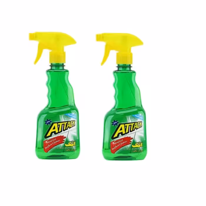 اسپری پاک کننده چند منظوره اتک کد 01 حجم 500 میلی لیتر بسته 2 عددی