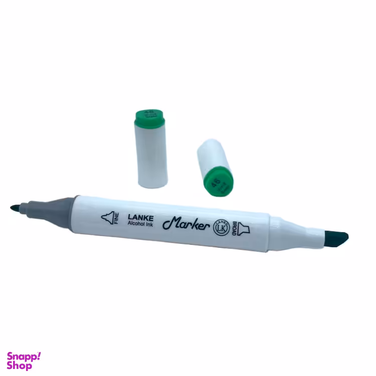 ماژیک راندو دو سر لانک رنگ Vivid Green کد 46