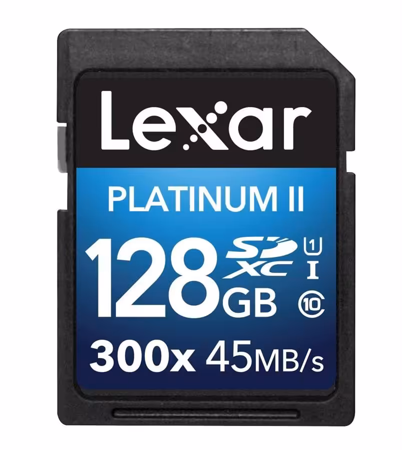 کارت حافظه  لکسار مدل Platinum II 300x SDXC با ظرفیت 128 گیگابایت