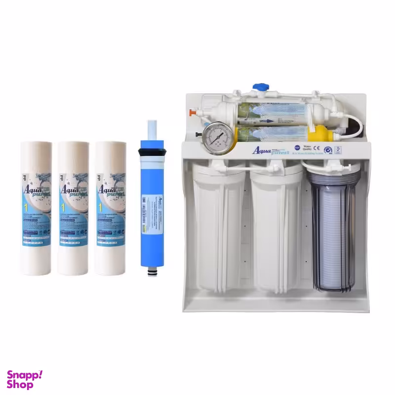 دستگاه تصفیه کننده آب آکوا پیورست مدل ZX 8085 به همراه فیلتر تصفیه آب بسته 4 عددی