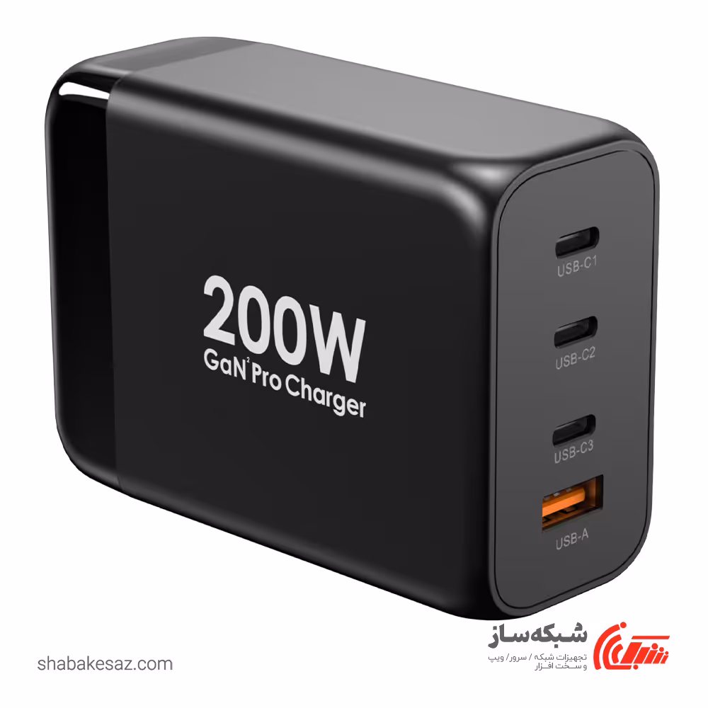 قیمت و خرید شارژر رومیزی 200W پاورولوژی Powerology Terminal Simultaneous - شبکه ساز