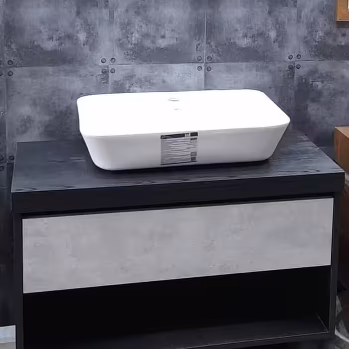 روشویی کابینتی مدل داتیس دکومکور تمام پی وی سی ضد آب کاسه سرامیکی بزرگ‌ 40×70  ارسال رایگان امن سریع به سراسر ایران