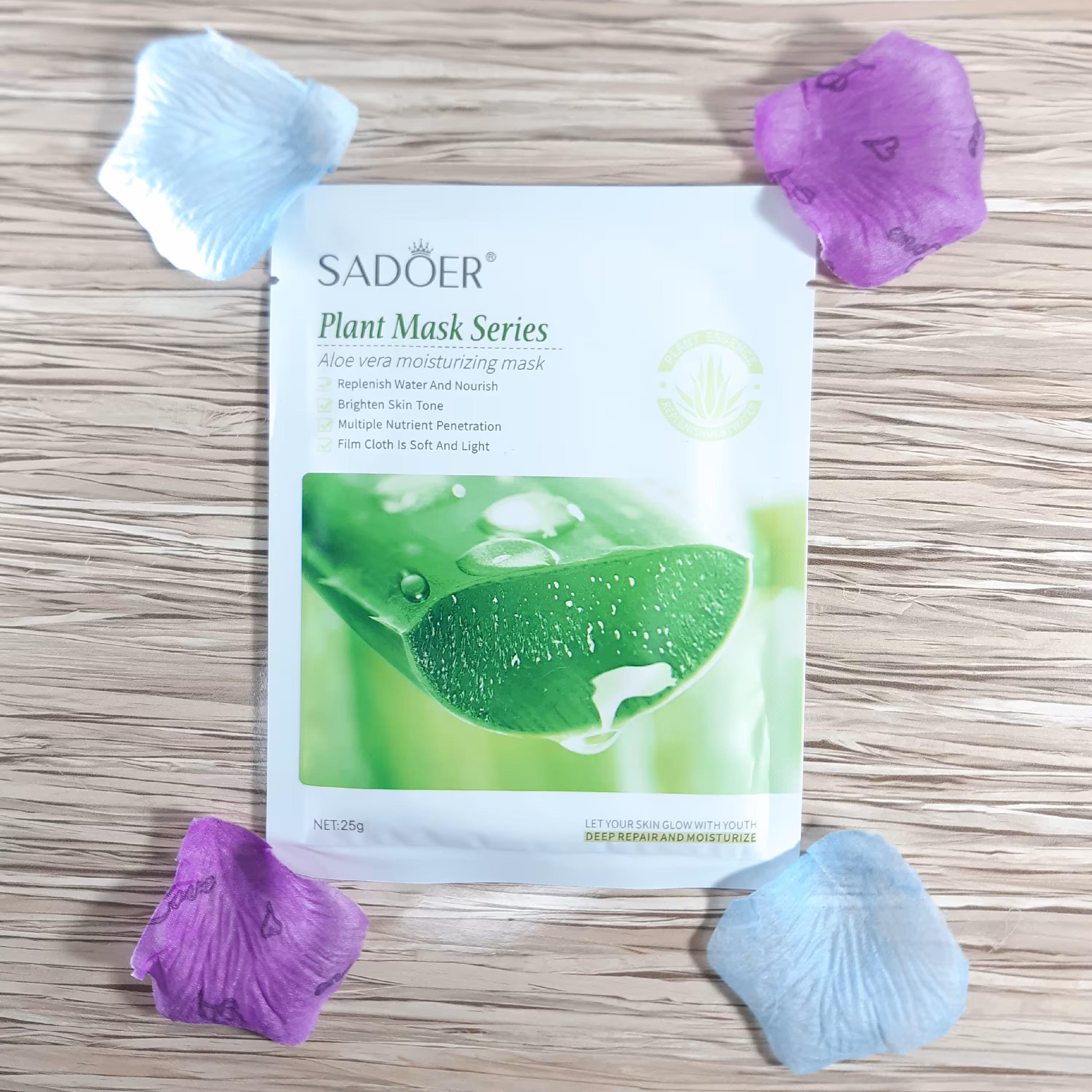 ماسک ورقه ای صورت آلوئه ورا سادور(آرایشی بهداشتی الماس)