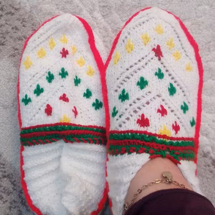 جوراب  بافتنی  پک دو جفت320هزار تومان ارسال رندم