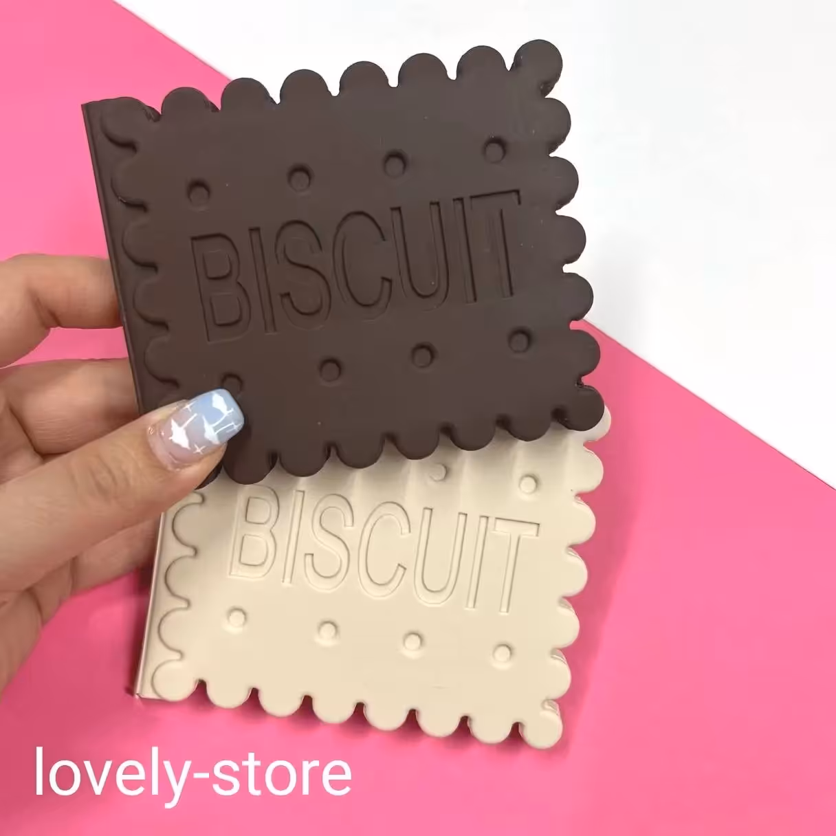 دفترچه سیلیکونی طرح بیسکوییت و شکلات