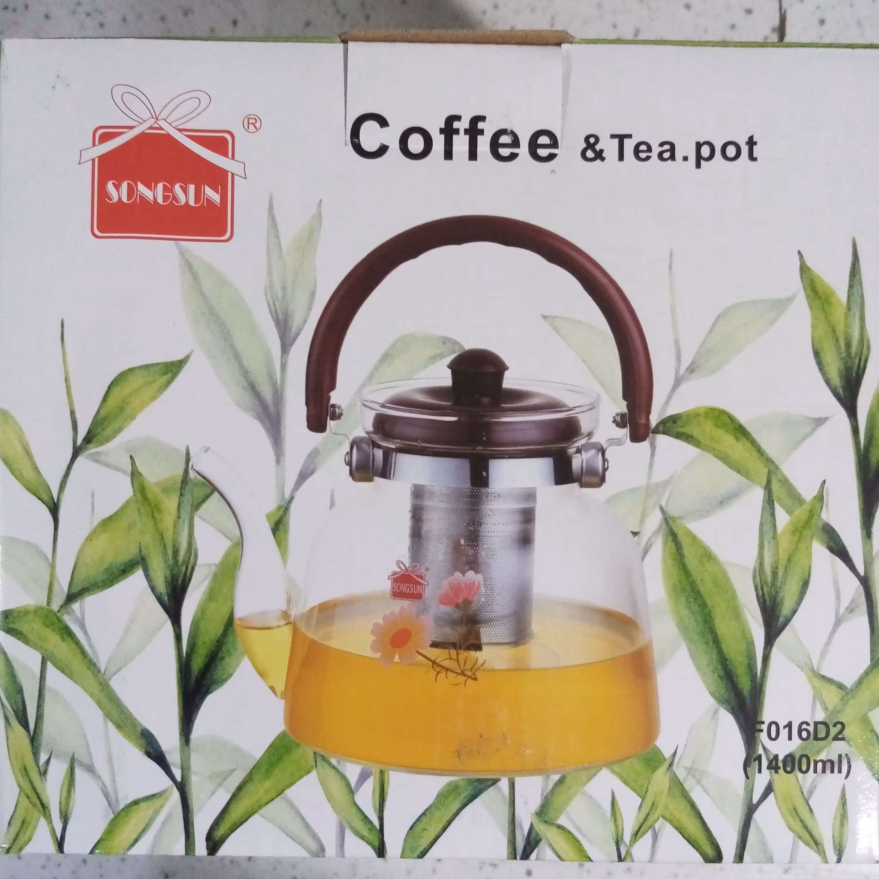 قوری شیشه ای 2200 میلی