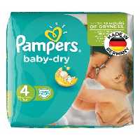 پوشک پمپرز آلمان Pampers حاوی لوسیون، سایز 4 (25 عددی)