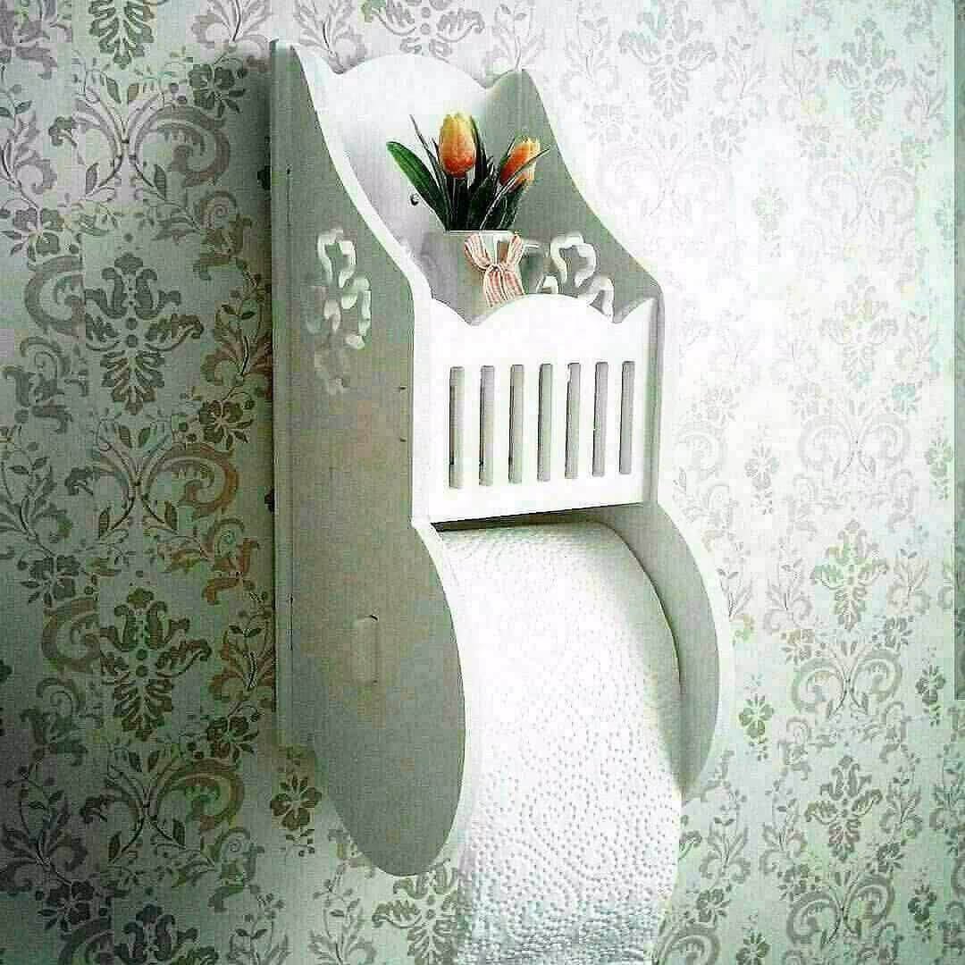 جادستمال رولی طاقچه دار دیواری-شلف دستمالpvc قابل شستشو ضدآب سایز کوچک