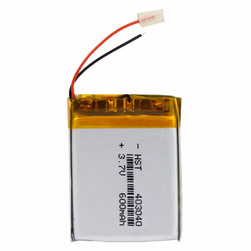 باتری لیتیوم یون مدل 403040 ظرفیت 600 میلی آمپر ساعت