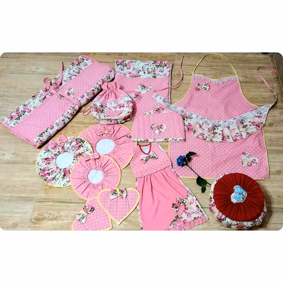 ست سرویس آشپزخونه صورتی جذاب