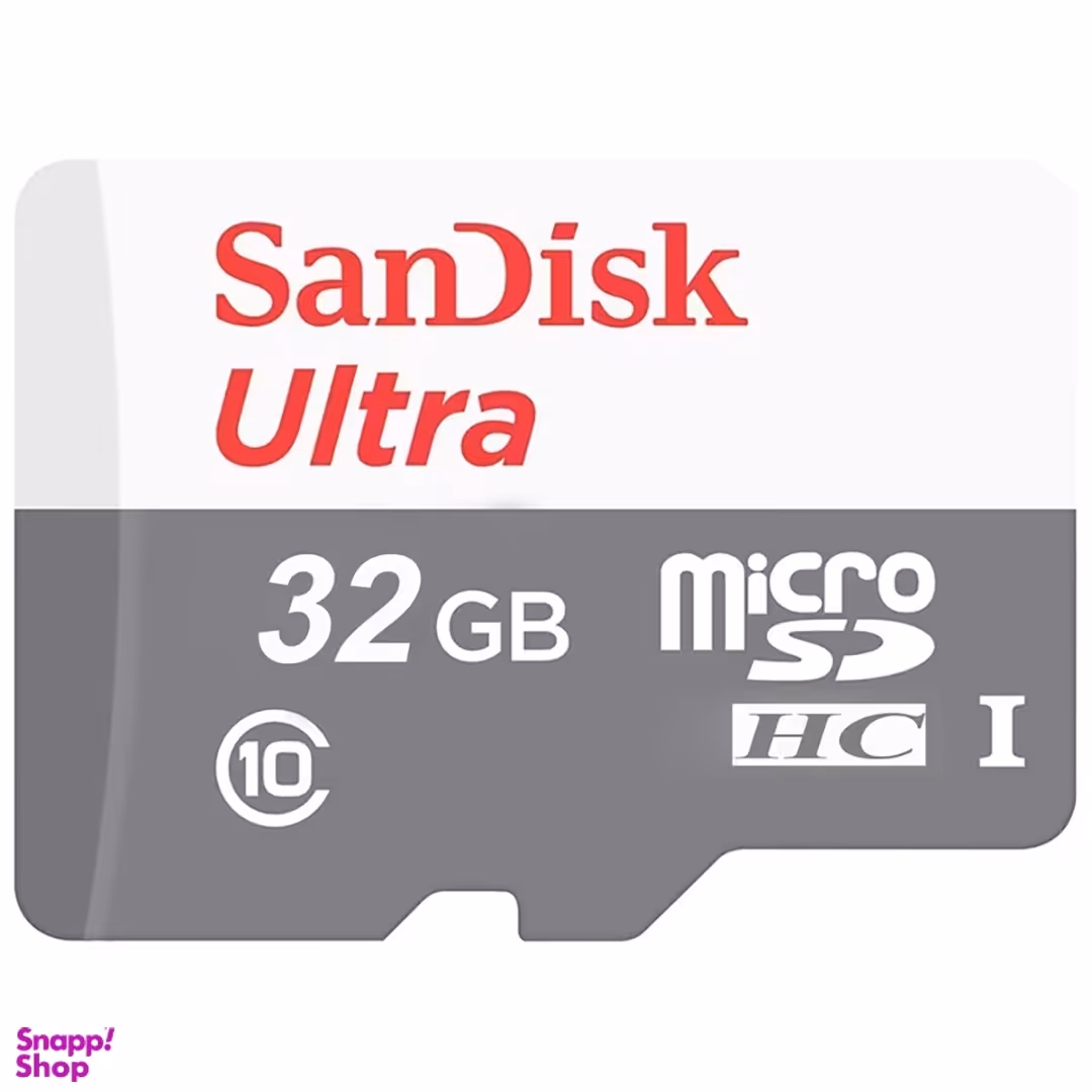 کارت حافظه microSDHC سن دیسک مدل Ultra کلاس 10 استاندارد UHS-I U1 سرعت 100MBps ظرفیت 32 گیگابایت